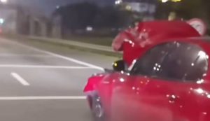 AUTO CHOCADO POR PANAMERICANA