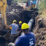 Vuelve el agua tras la reparación del acueducto en Aguada Pueyrredón