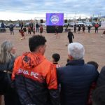El Eva Fútbol Club inauguró vestuarios y el cierre de su cancha