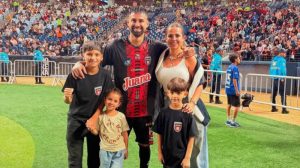 Lucas Trejo y familia