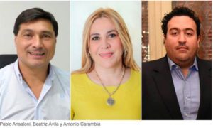 Pablo Ansaloni, Beatriz Ávila y Antonio Carambia