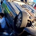 Accidente en Panamericana: Un lesionado y tráfico afectado en dos carriles tras choque y vuelco