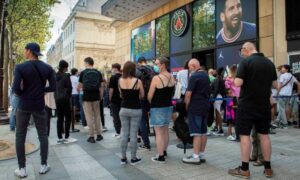 agotan la remera de messi en psg