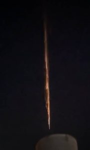 cae cohete en rio negro