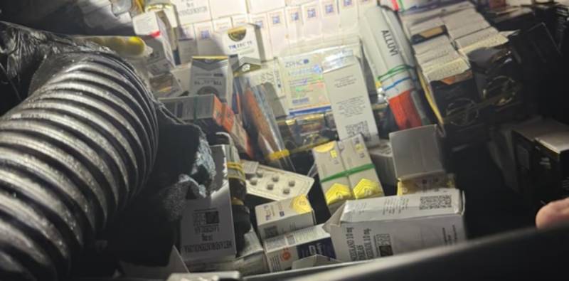 cargamento ilegal de antibioticos