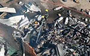 exploto un deposito de garrafas