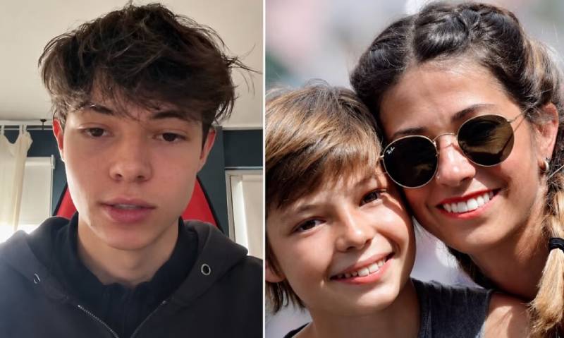 geraldine mayer y su hijo