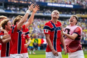 haaland noruega le gano a brasil