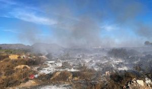 incendio en la punta