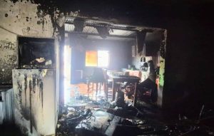 incendio en la toma