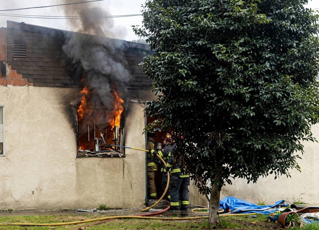 incendio en palomar bebe muere