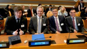 milei y equipo onu