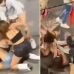 Gritos, golpes y caos en Neuquén: Así fue la pelea entre mujeres en plena calle