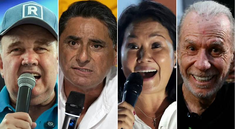 peru Rafael Lopez Aliaga, Carlos Alvarez, Keiko Fujimori y Ricardo Belmont