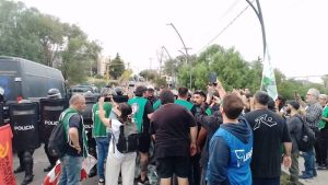 protesta y violencia ate san luis