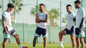 senesi entreno con la seleccion