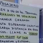 Usuarios exigen una solución ante el cierre nocturno de la terminal de La Toma