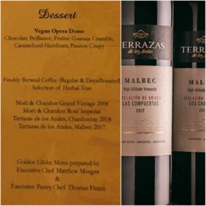 vinos argentinos en los globos de oro