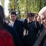La viuda de Renato Fuentes increpó a Poggi y reclamó seguridad